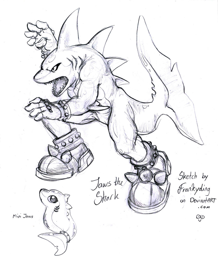 900x1072 Jaws The Shark By Frankyding90