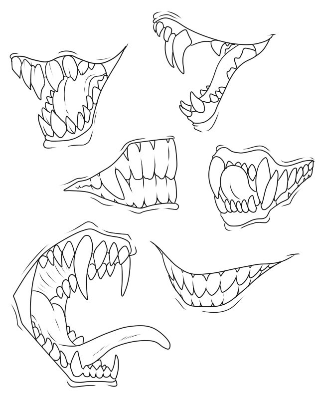 650x800 Teeth And Jaws Reference Artistic References.