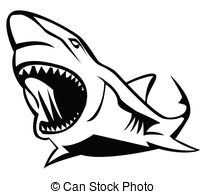 206x194 Great White Shark Jaws Illustrations And Clipart. 420 Great White