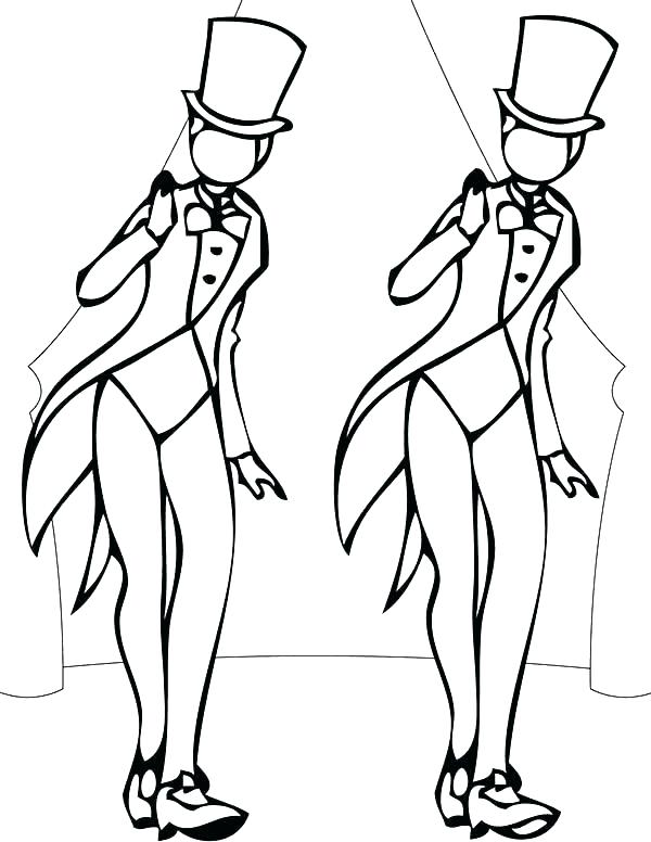 600x776 Dance Coloring Page