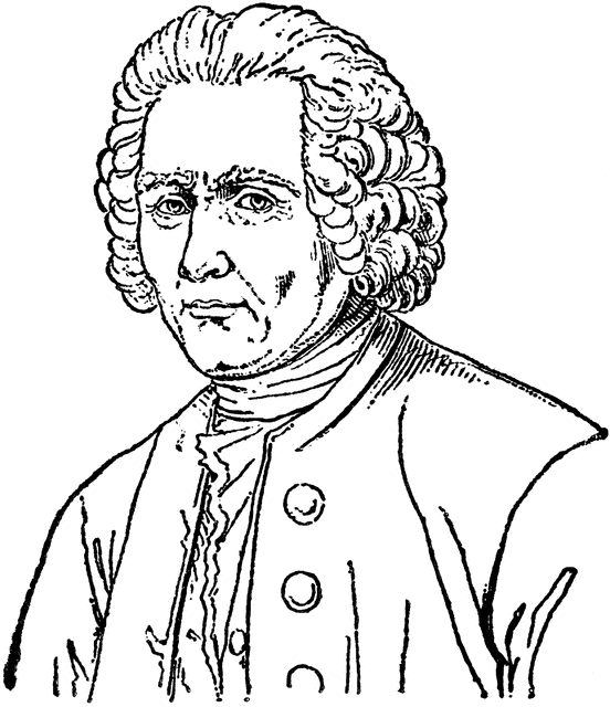 552x640 Jean Jacques Rousseau Clipart Etc