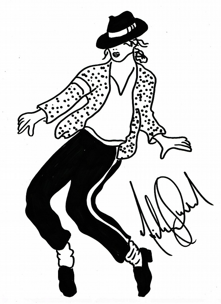 750x1032 Jean Drawing By Michael Jackson.