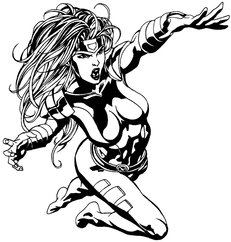 800x836 How To Draw Jean Grey From Marvel's X Men Superhero Team Drawing