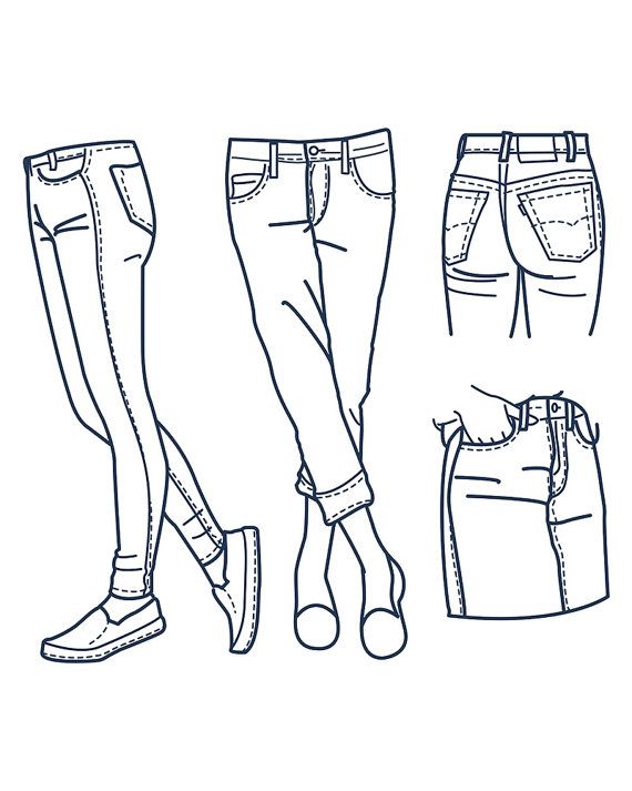 Jeans Drawing