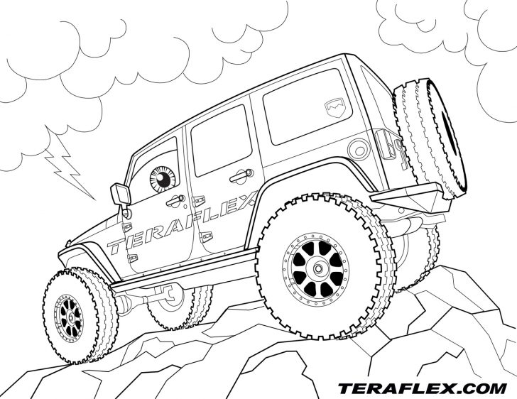 728x562 Jeep Coloring Pages With Wallpaper Free Download