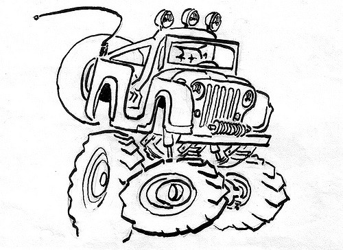 500x364 Jeep Jamboree I Made This Drawing Back In 1999