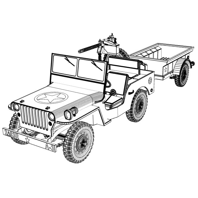 Jeep Line Drawing at GetDrawings | Free download