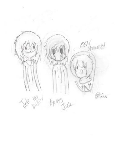 390x469 Jeff The Killer, Eyeless Jack, Ben Drowned ( 2) By Oho3o