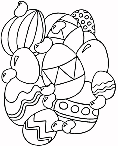 387x480 Jelly Beans And Eggs Coloring Page Free Printable Coloring Pages