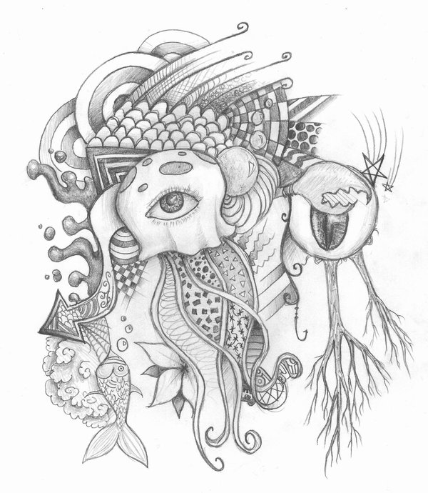 600x690 The Jellyfish Who Danced By Panther Darkart412