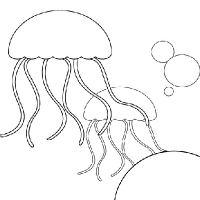 200x200 Drawing Jellyfish