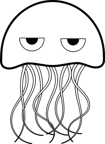 365x500 Jellyfish Vector Drawing Public Domain Vectors