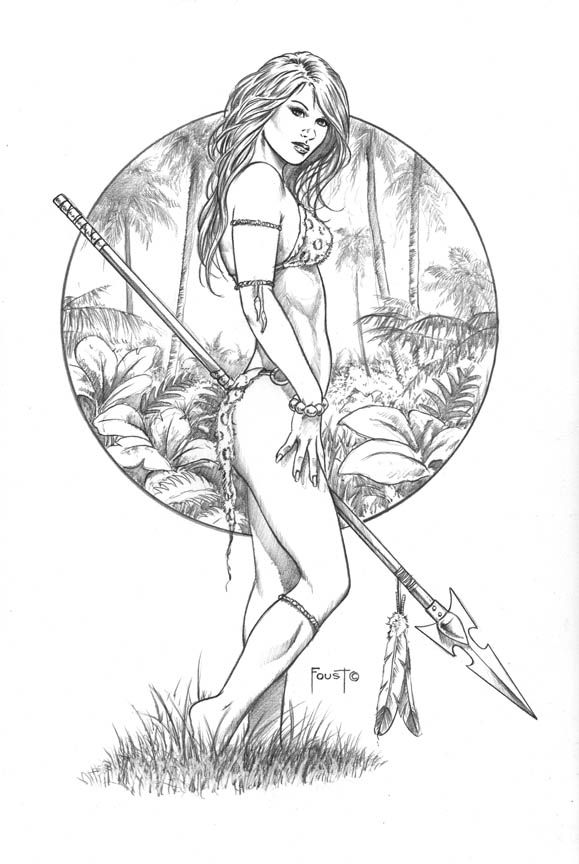 579x864 Jenga, The Jungle Girl By On @