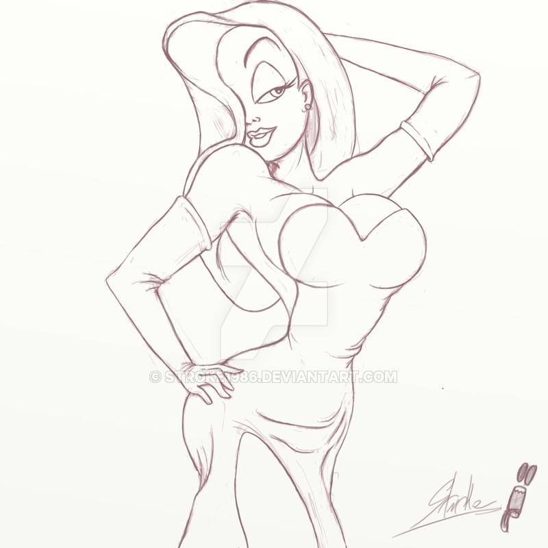 800x800 Jessica Rabbit Wip By Stroke1986