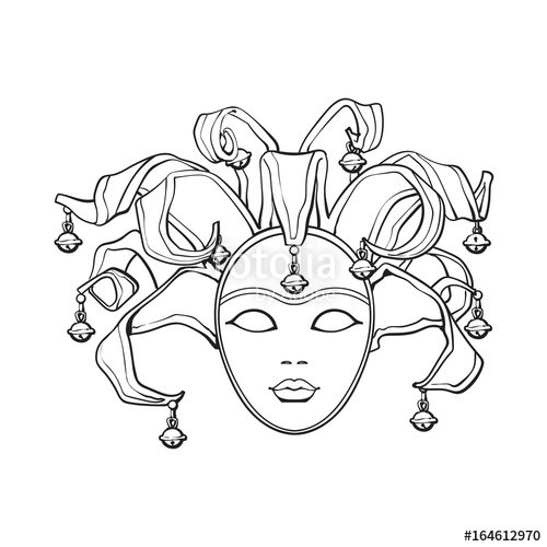 Jester Face Drawing at GetDrawings | Free download