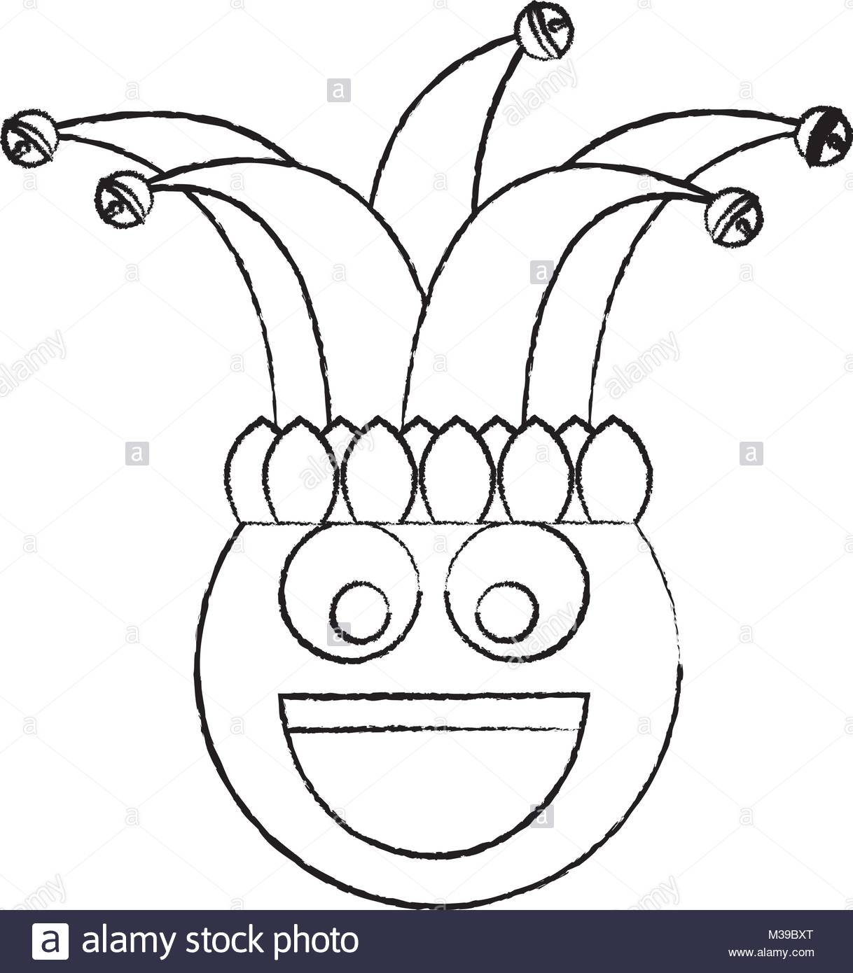 1218x1390 Happy Emoticon Smile Jester Hat Funny Stock Vector Art