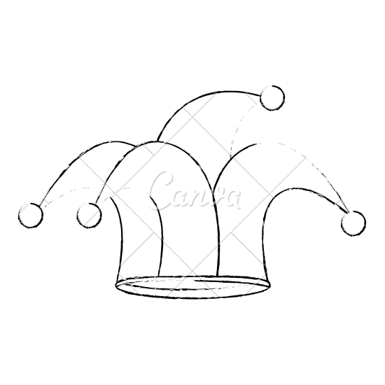 550x550 Jester Hat Sketch