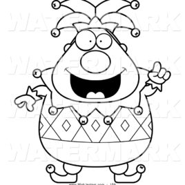 268x268 Royalty Free Stock Jester Designs Of Printable Coloring Pages