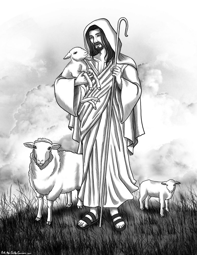 800x1035 Jesus I Am The Good Shepherd By Emilycammisa