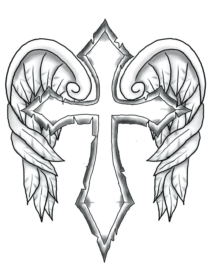736x976 Coloring Pages Of Crosses Free Printable Cross Coloring Pages