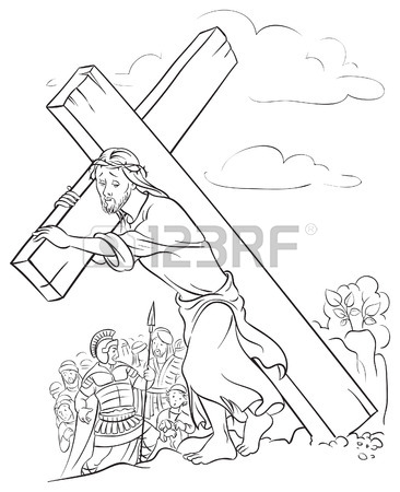366x450 Jesus Carrying Cross Stock Photos. Royalty Free Business Images