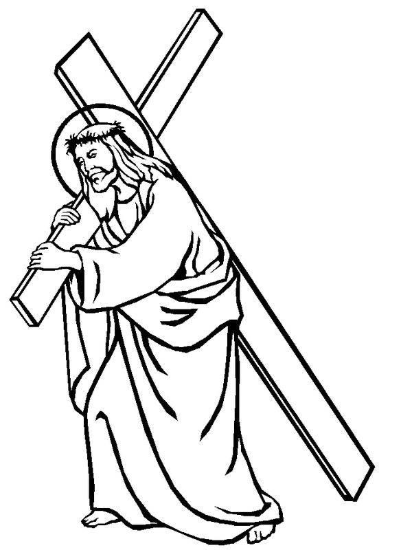 600x800 Jesus And The Cross Children's Activity And Coloring Sheets