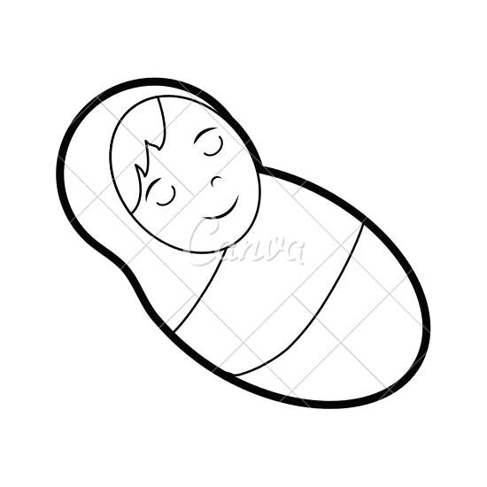 550x550 Cute Baby Jesus Cartoon