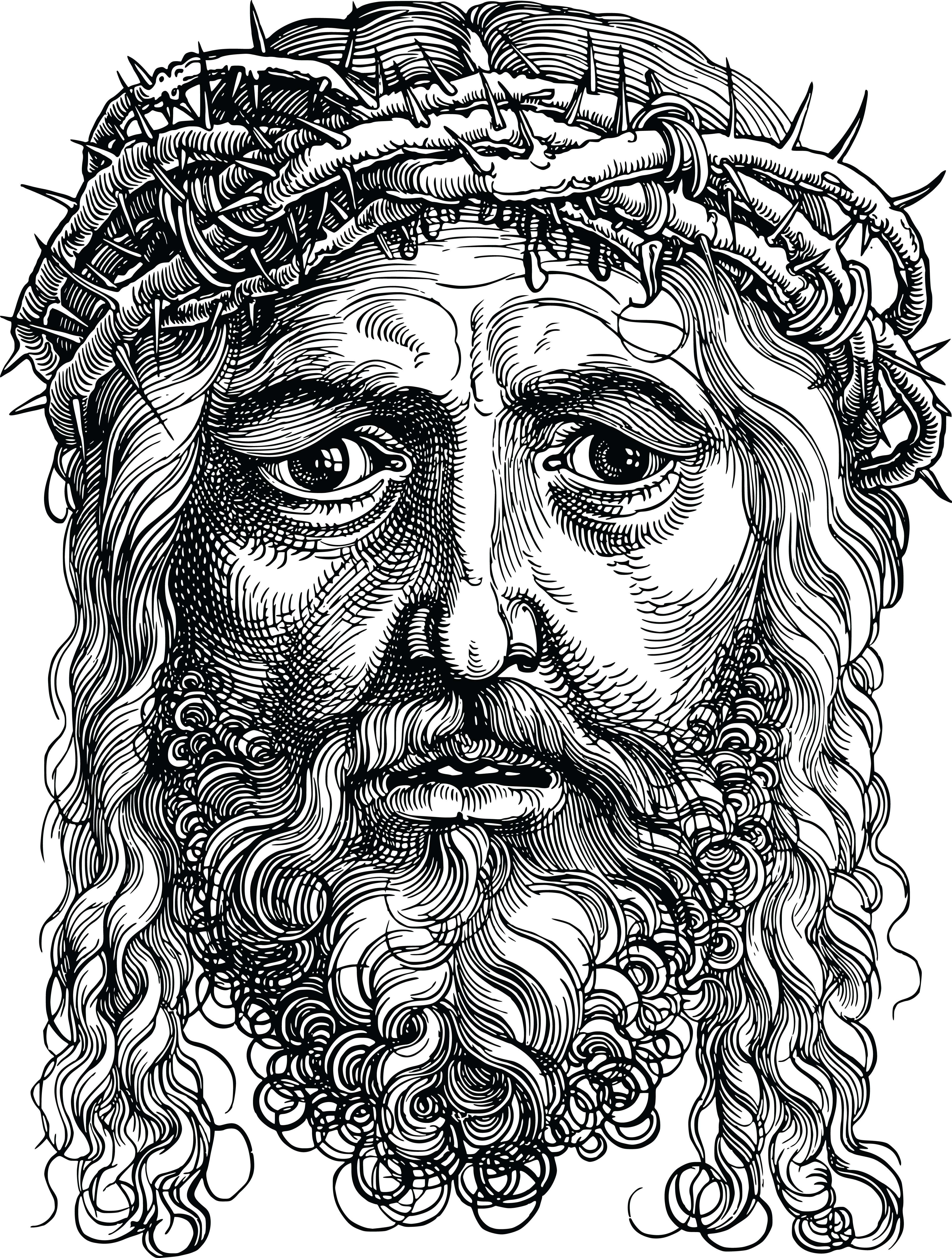 4000x5286 Clipart Of Jesus Christ