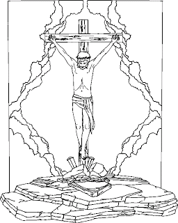 256x320 Jesus Christ On The Cross And Coloring Pages For Children