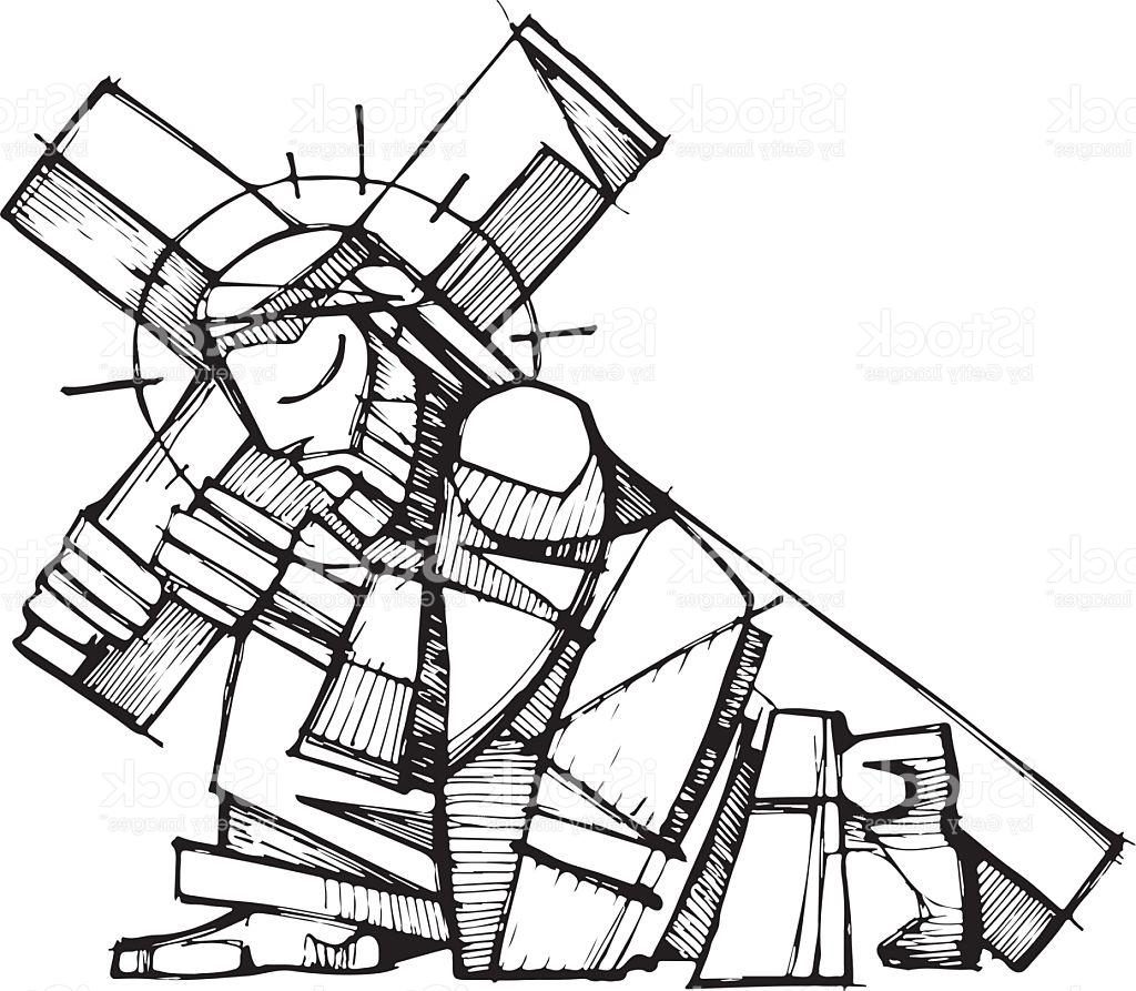 Jesus Christ On The Cross Drawing at GetDrawings | Free download