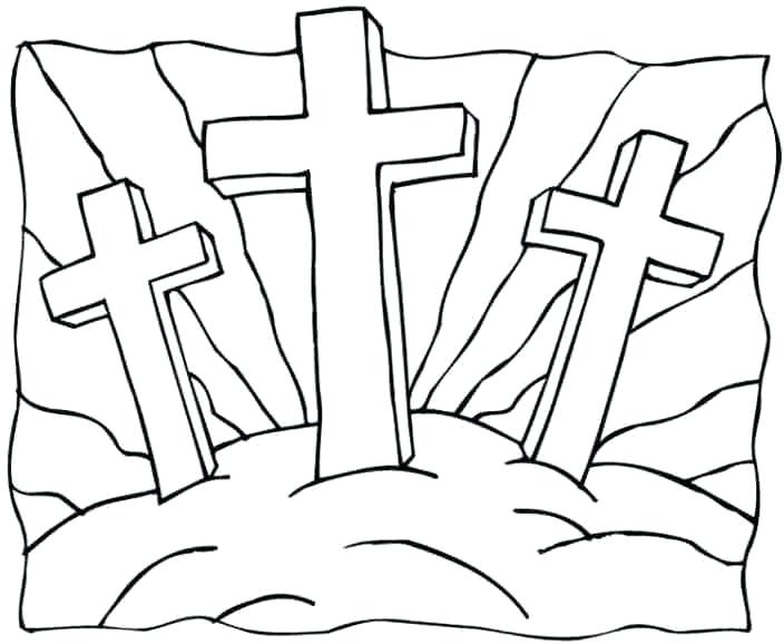 704x578 Easter Christian Drawings Simple Easter Cross Drawings