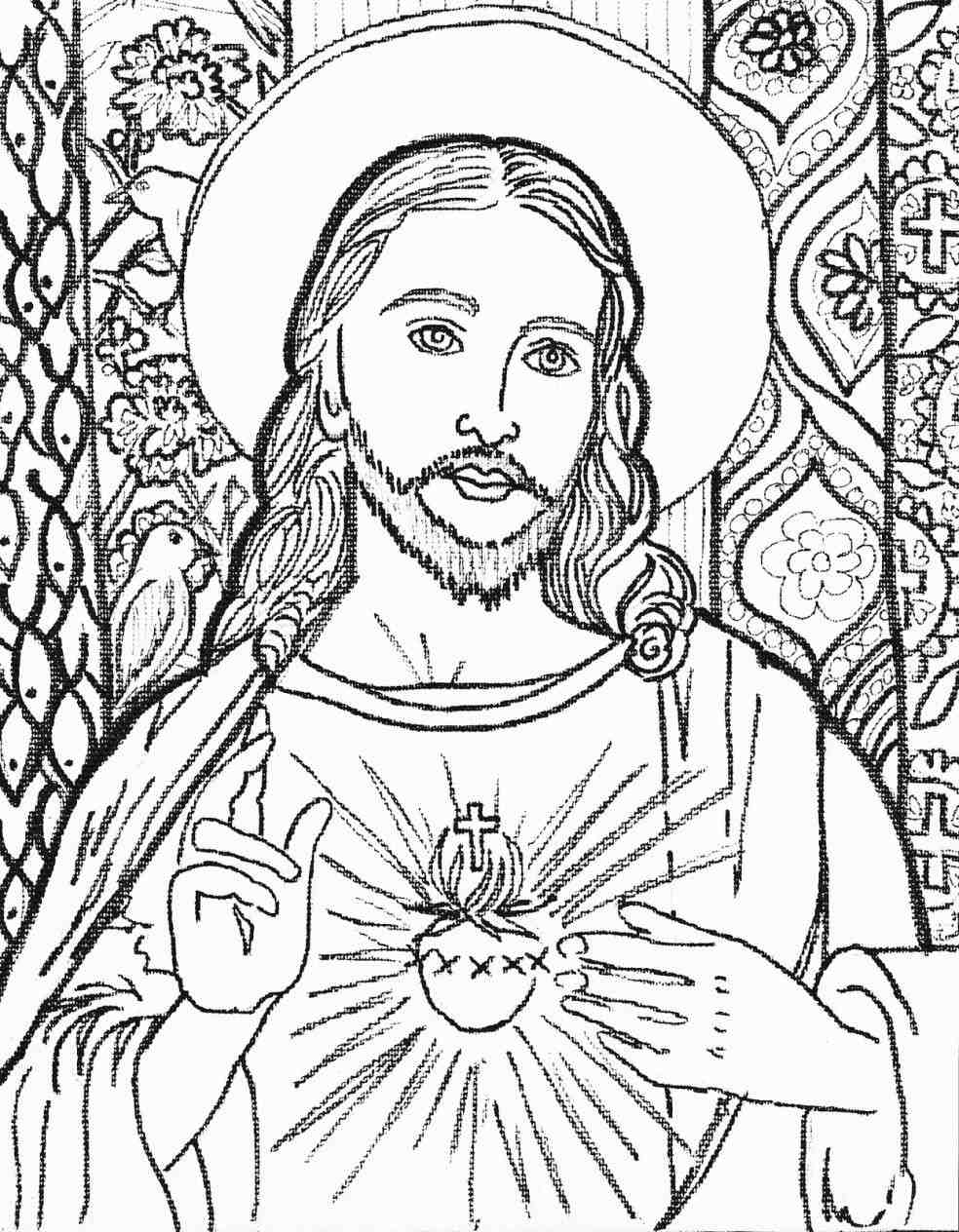 984x1264 Drawings Of Jesus Christ Face