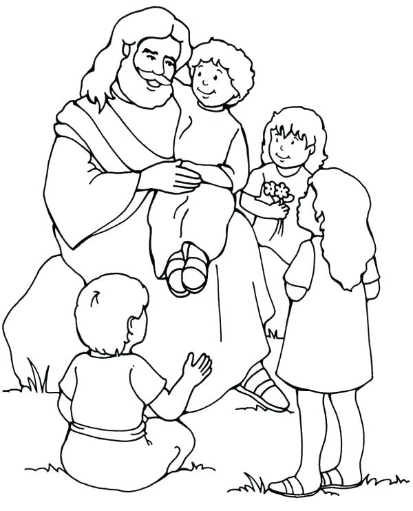 600x742 Jesus And The Children Coloring Pages Best Coloring Pages Ideas