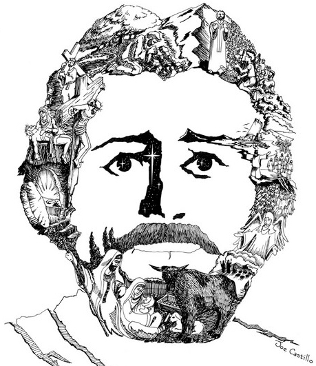 459x531 Joe Castillo's Face Of Christ Mark Armstrong Freelance Humorous