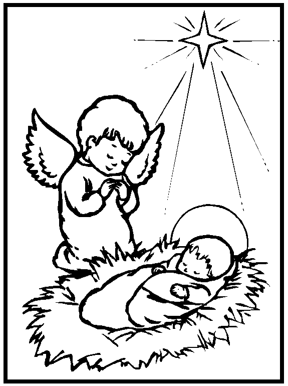 575x770 Baby Jesus Coloring Pages For Kids Free Christian Wallpapers