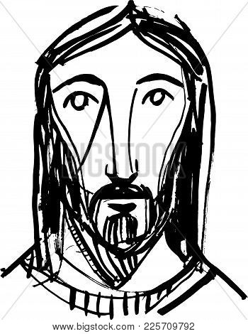 350x470 Jesus Face Images, Illustrations, Vectors