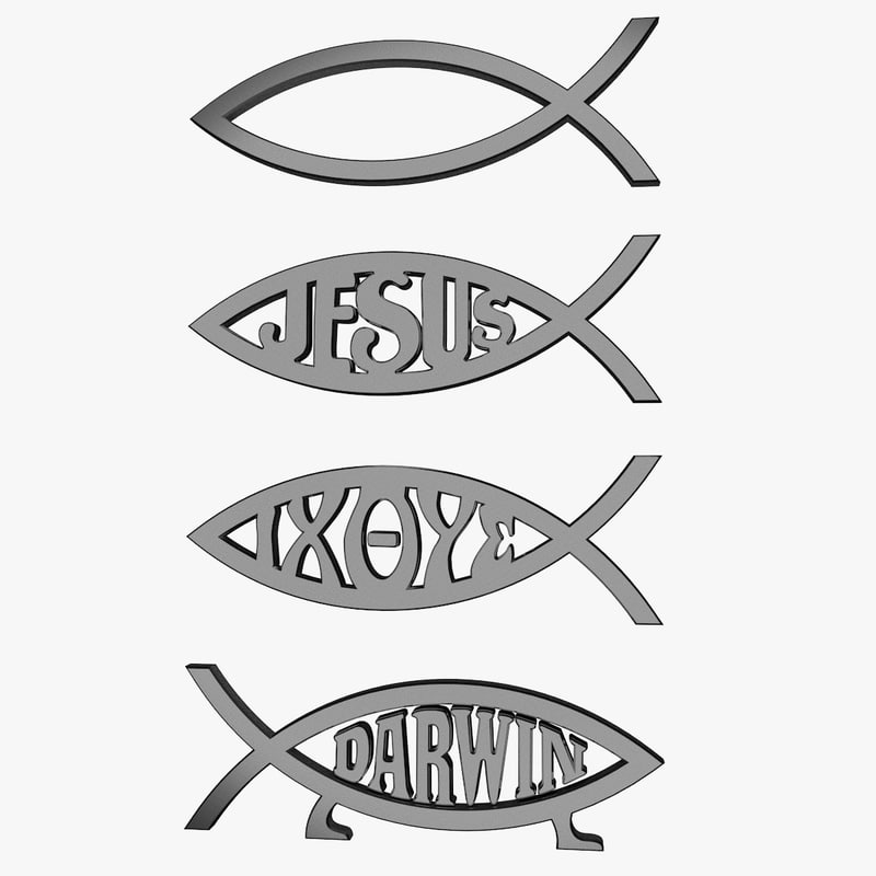 800x800 Jesus Fish Symbol