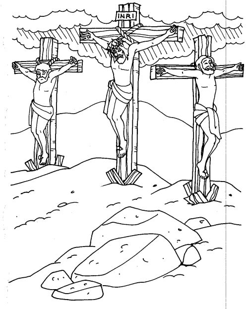 500x623 Drawn Cross Coloring Book