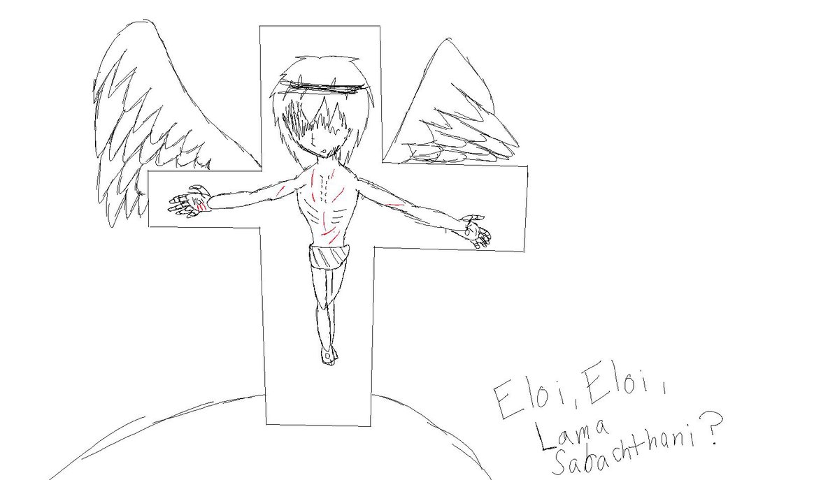 1164x687 Jesus The Cross Sketch By Chibidonuts