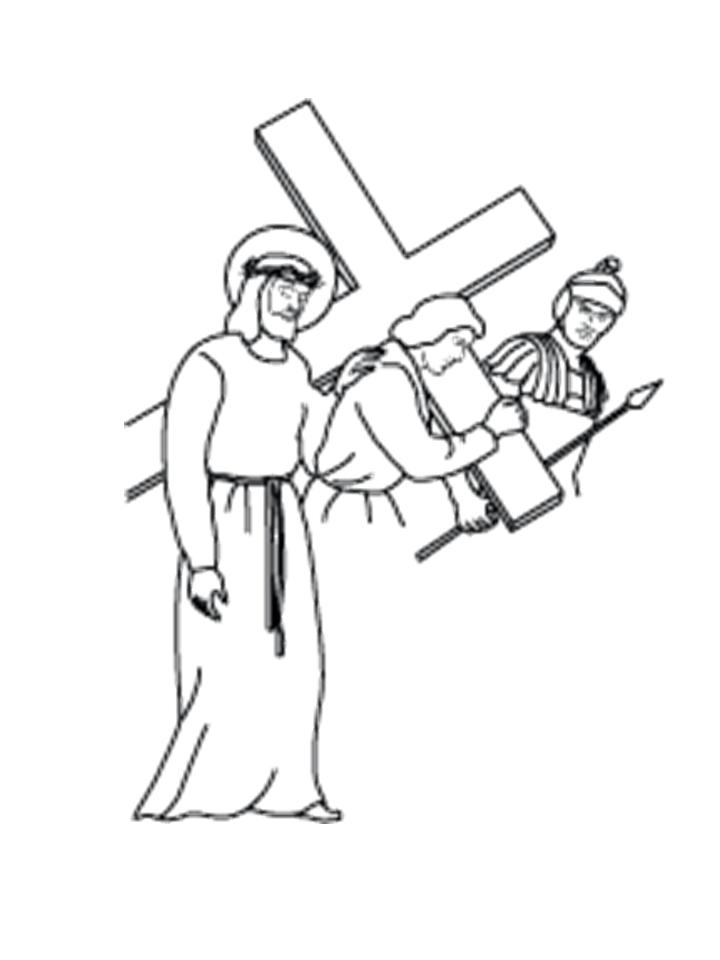 720x960 Carrying The Cross Silhouette Jesus Clipart