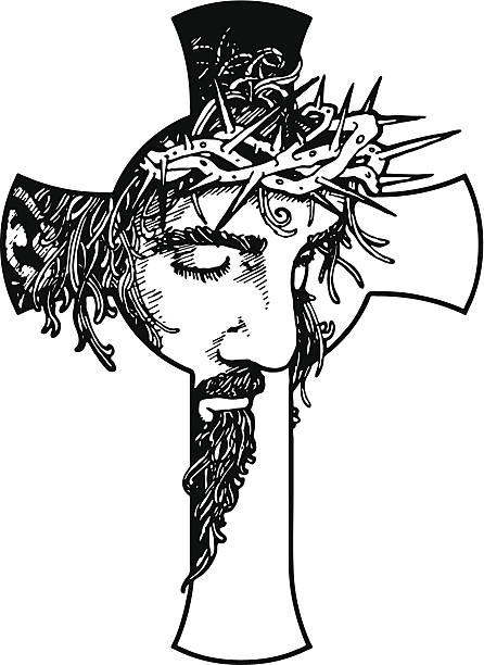 Jesus On The Cross Pencil Drawing At Getdrawings BAE