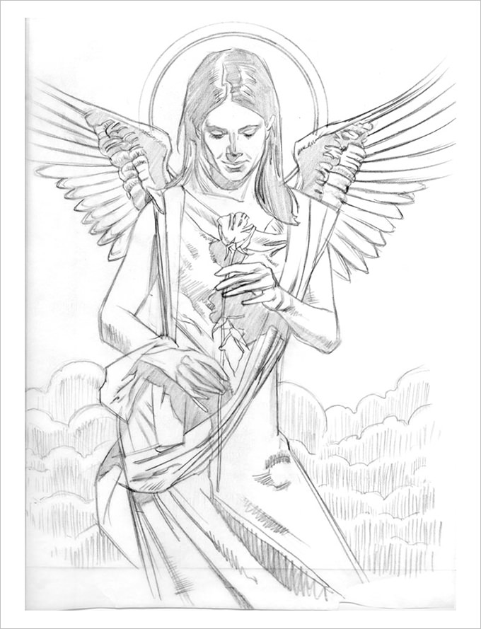 680x889 Angel Drawings