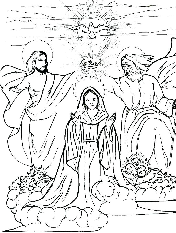 736x972 Mary Mother Of Jesus Coloring Pages Queen Of Heaven Coloring Page