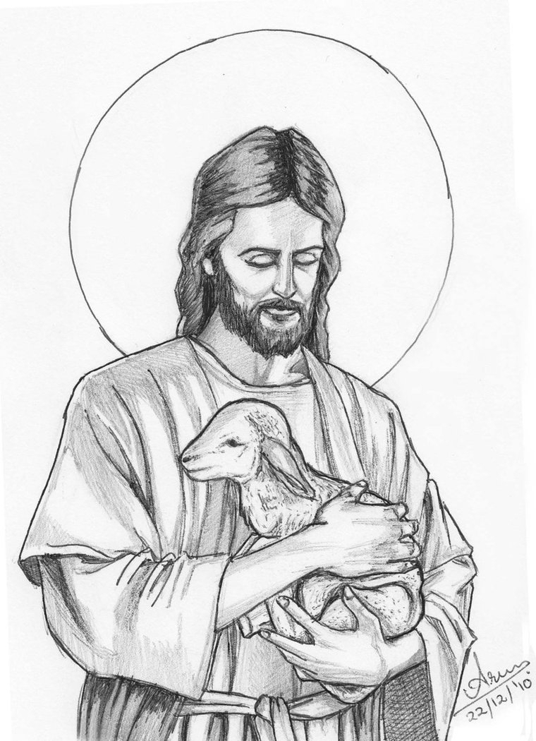 760x1050 Pencil Drawing Of Jesus Christ