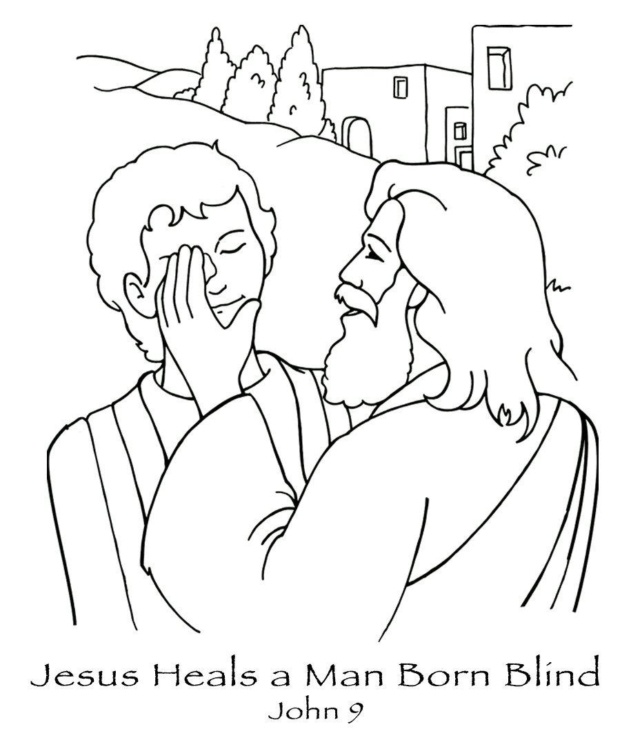 915x1057 Jesus Heals Bartimaeus Craft Printable