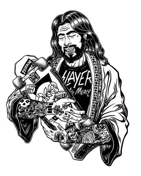 Jesus Tattoo Drawing at GetDrawings | Free download