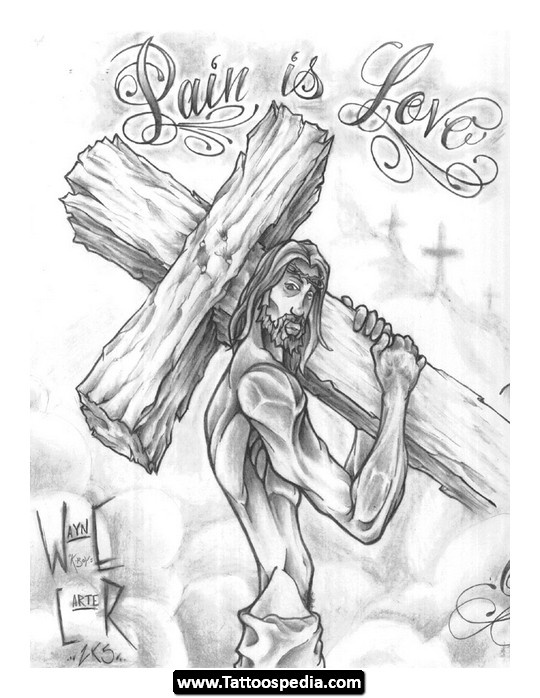 540x698 Jesus Tattoos Designs 08.jpg Tattoos
