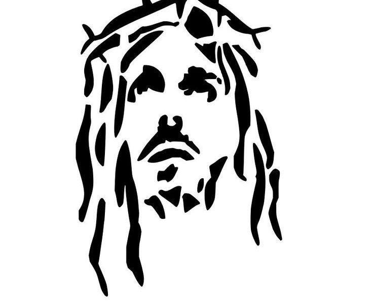 736x600 Download Simple Jesus Tattoo