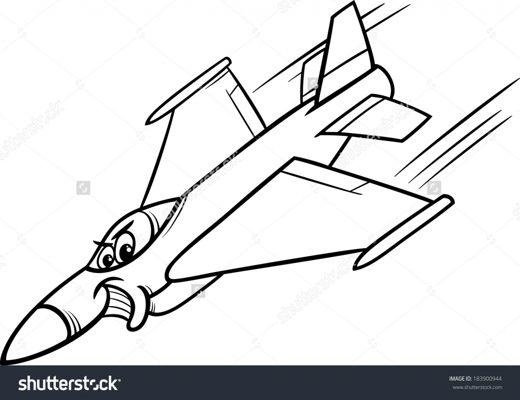 1024x788 Cartoon Jet Drawing Plane Drawings Clipart