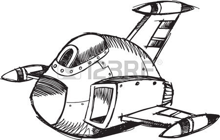 450x287 Sketchy Fighter Jet Illustration Royalty Free Cliparts, Vectors
